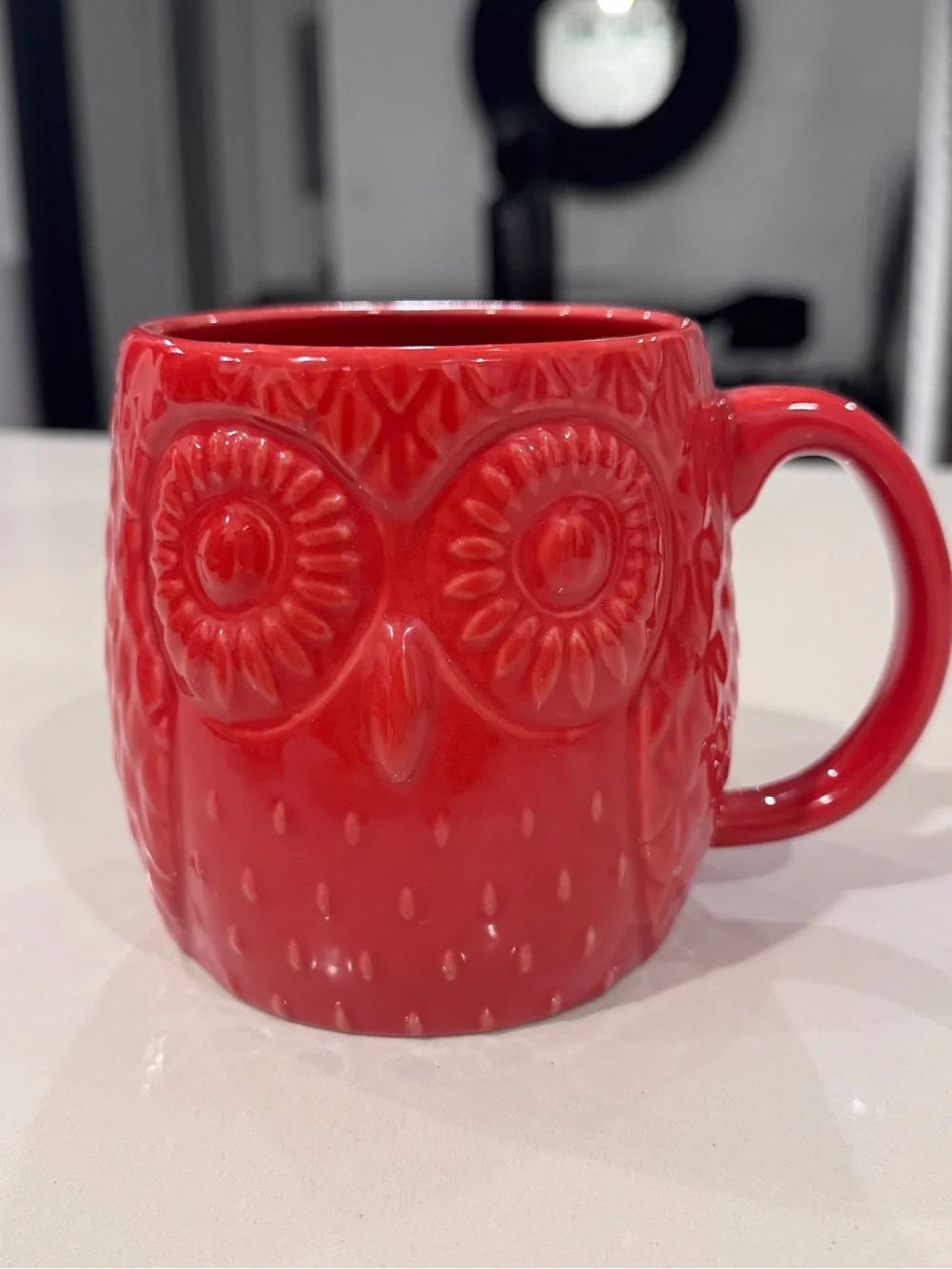 Pair of West Elm Red Owl Coffee Mugs